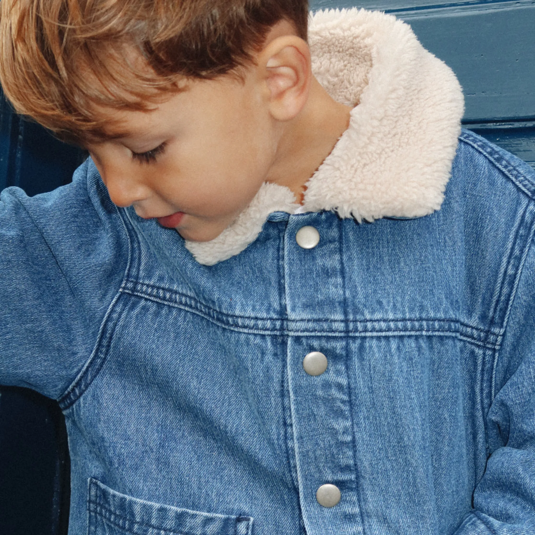 Denim Sherpa Jacket