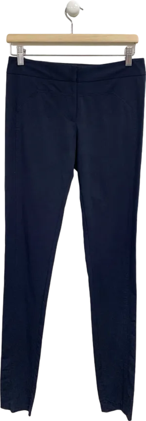 Diane Von Furstenberg Black Stretch Skinny Trousers UK 10