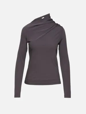 Draped Jersey Top
