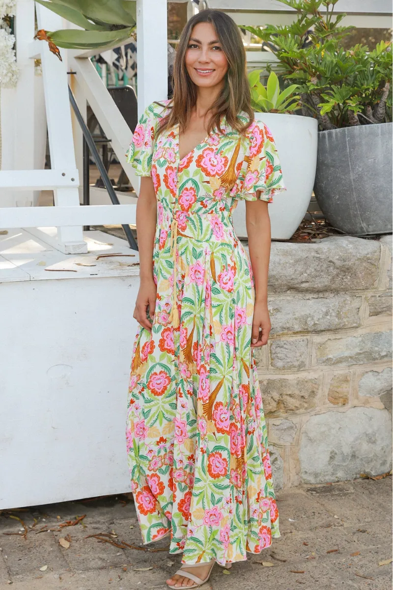 Dreamcatcher Camille Floral Maxi Dress On Sale