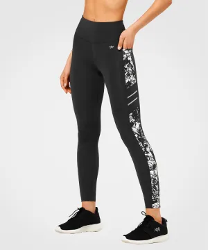 Echo High-Waisted Print Running Leggings 26" | Women's High Support Leggings