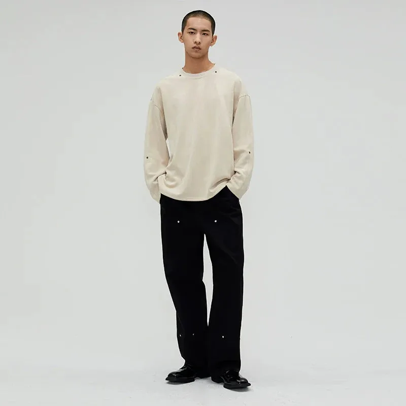Elegant Rivet Trousers