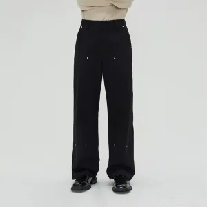 Elegant Rivet Trousers