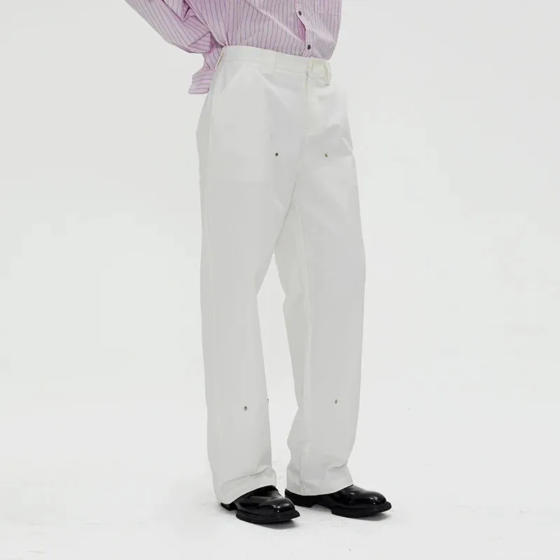 Elegant Rivet Trousers
