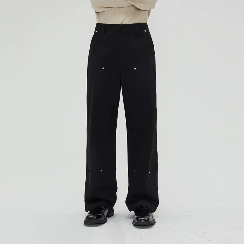 Elegant Rivet Trousers
