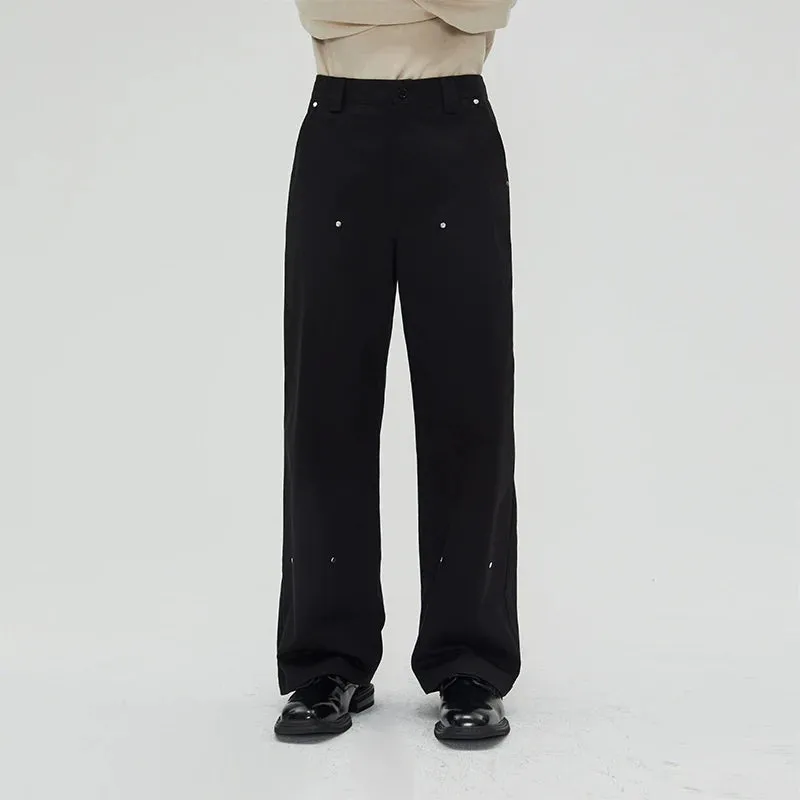 Elegant Rivet Trousers