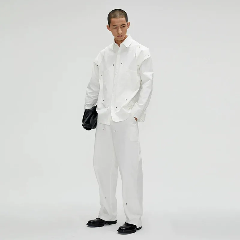 Elegant Rivet Trousers