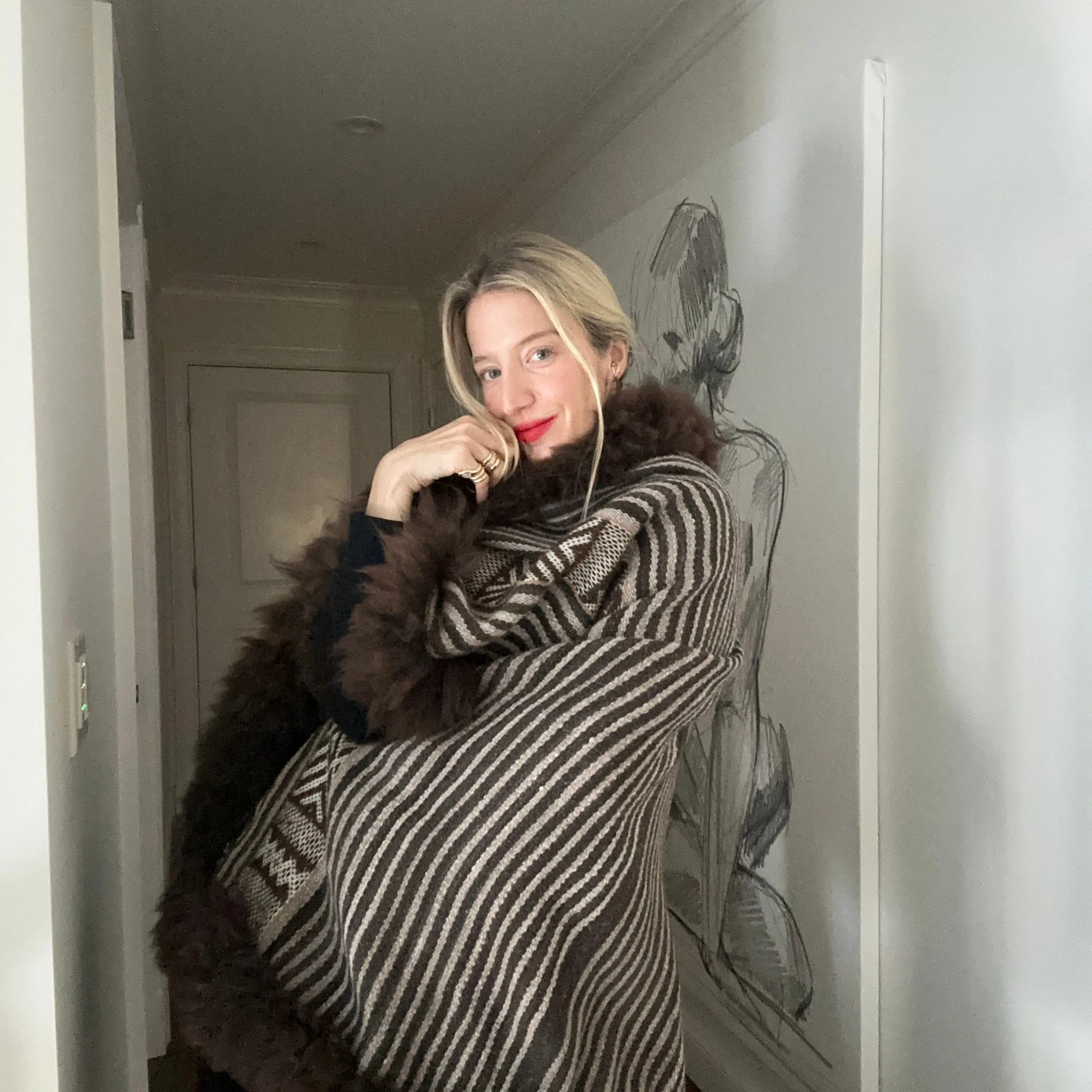 Elena Heritage Baby Alpaca Wool Cape