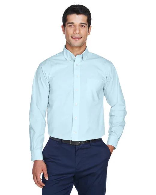 EMBROIDERED - D620 - Devon and Jones Men's Crown Woven Collection Solid Broadcloth