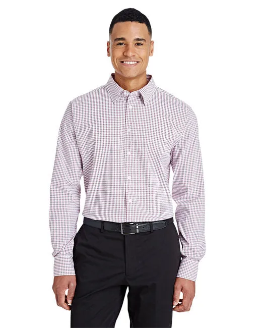 EMBROIDERED -  DG540 - Devon and Jones CrownLux Performance Men's Micro Windowpane Shirt