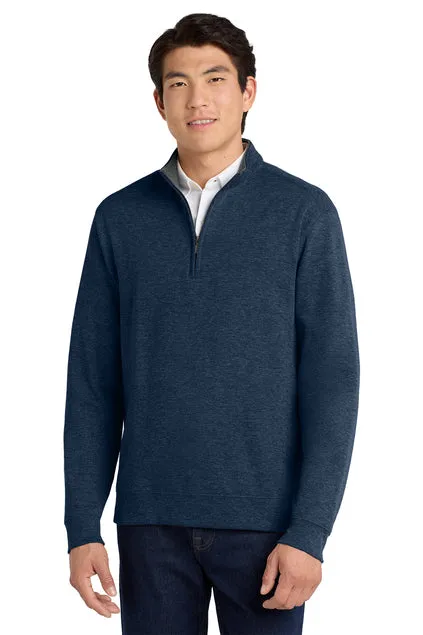 EMBROIDERED - K807 - Port Authority® Men's Interlock 1/4-Zip Sweater