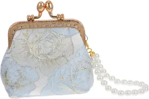 Essential Guest Bag for Weddings Handmade Clutch Purse with Embroidery Vintage Style for Evening Events Travel