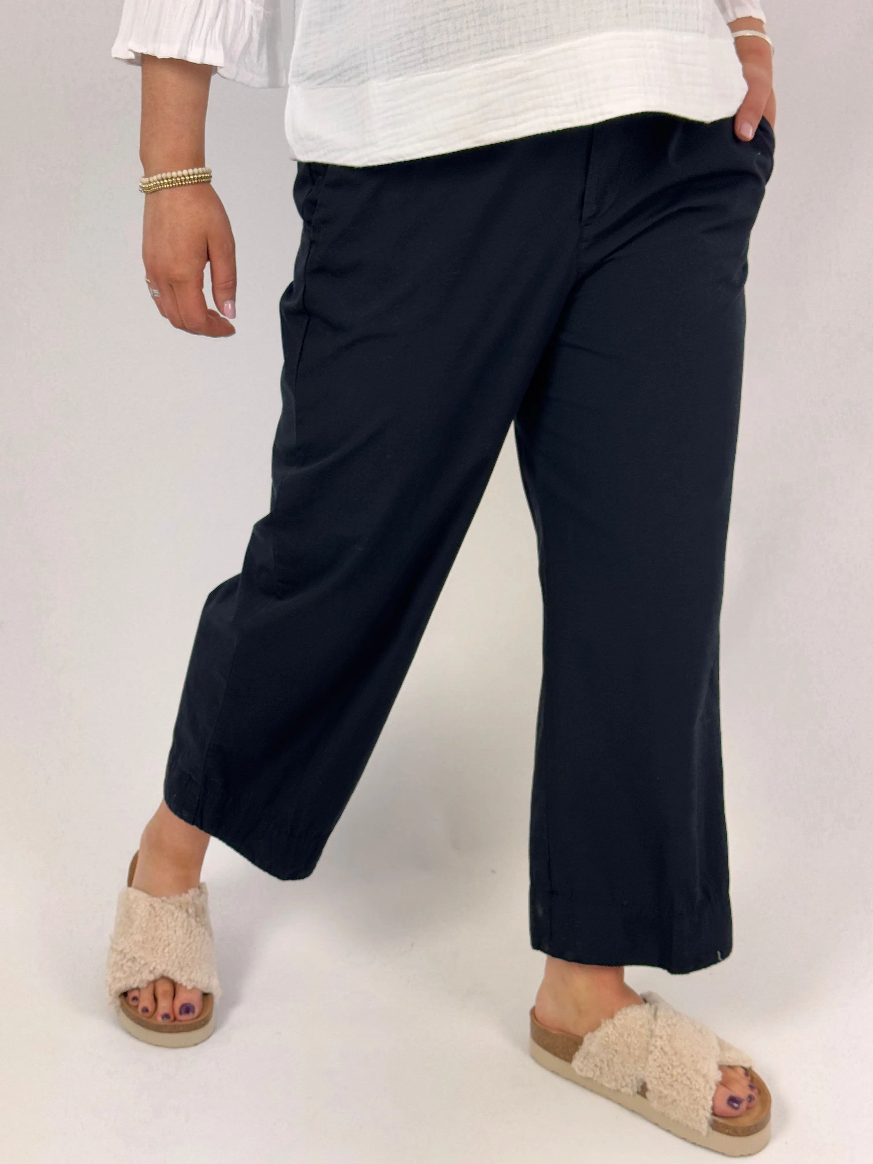 European Culture 07AU Trousers Navy