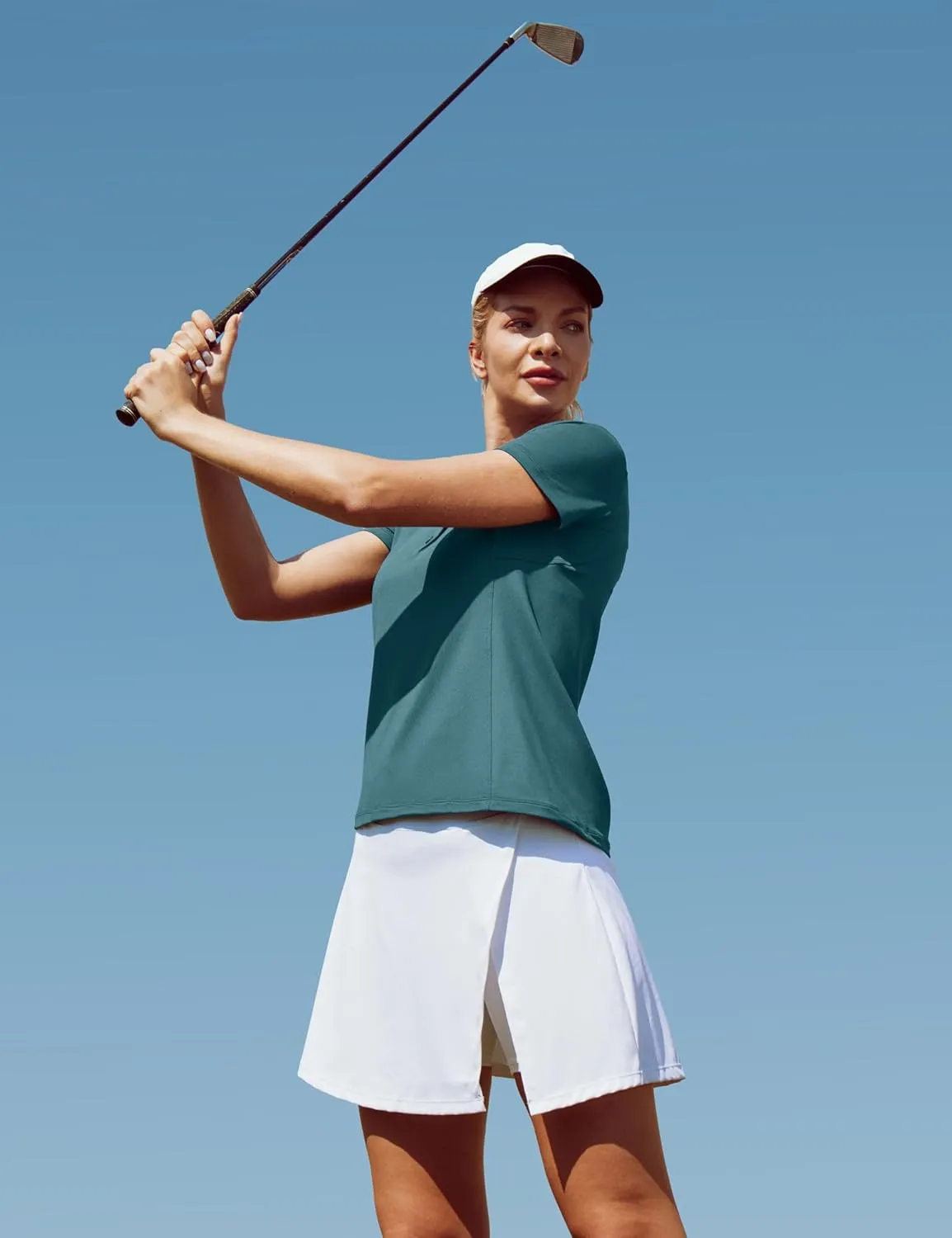 Ewedoos Womens Golf Shirts Breathable UPF 50  Sun Protection Polo Shirts for Women Dry fit Polos Short Sleeves