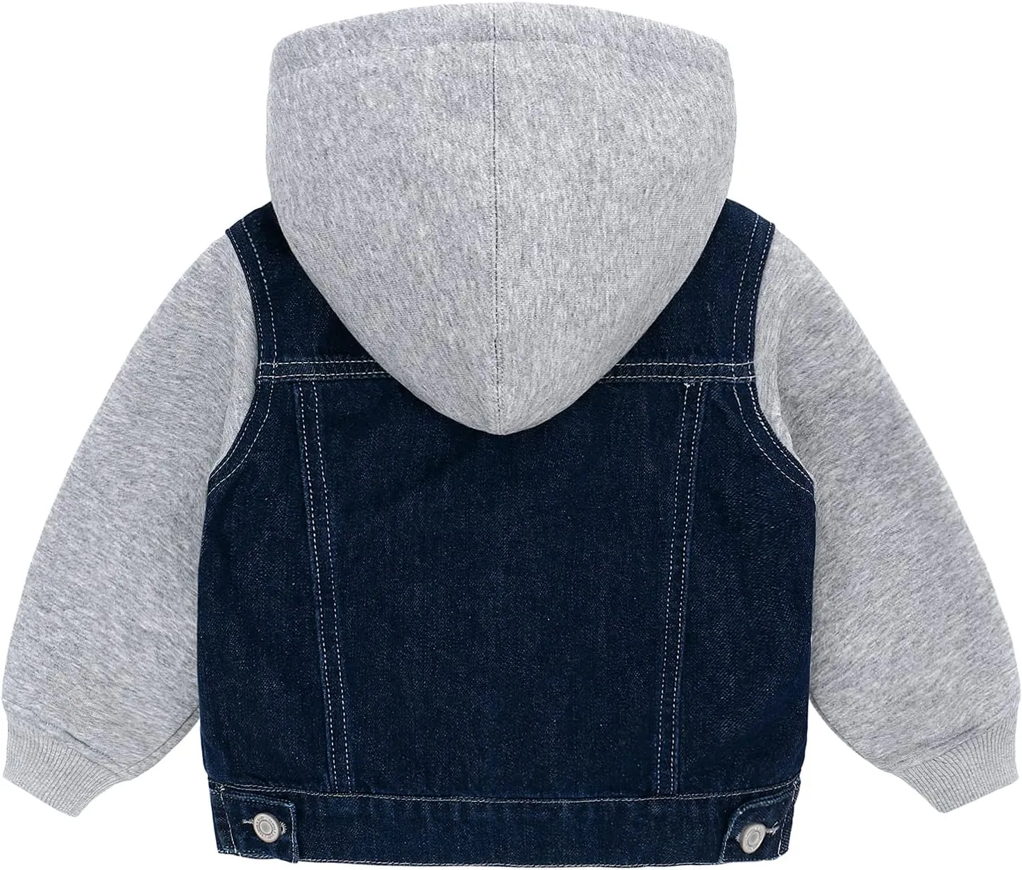 famuka Baby Boy Denim Jacket Toddlers Hooded Jean Coat