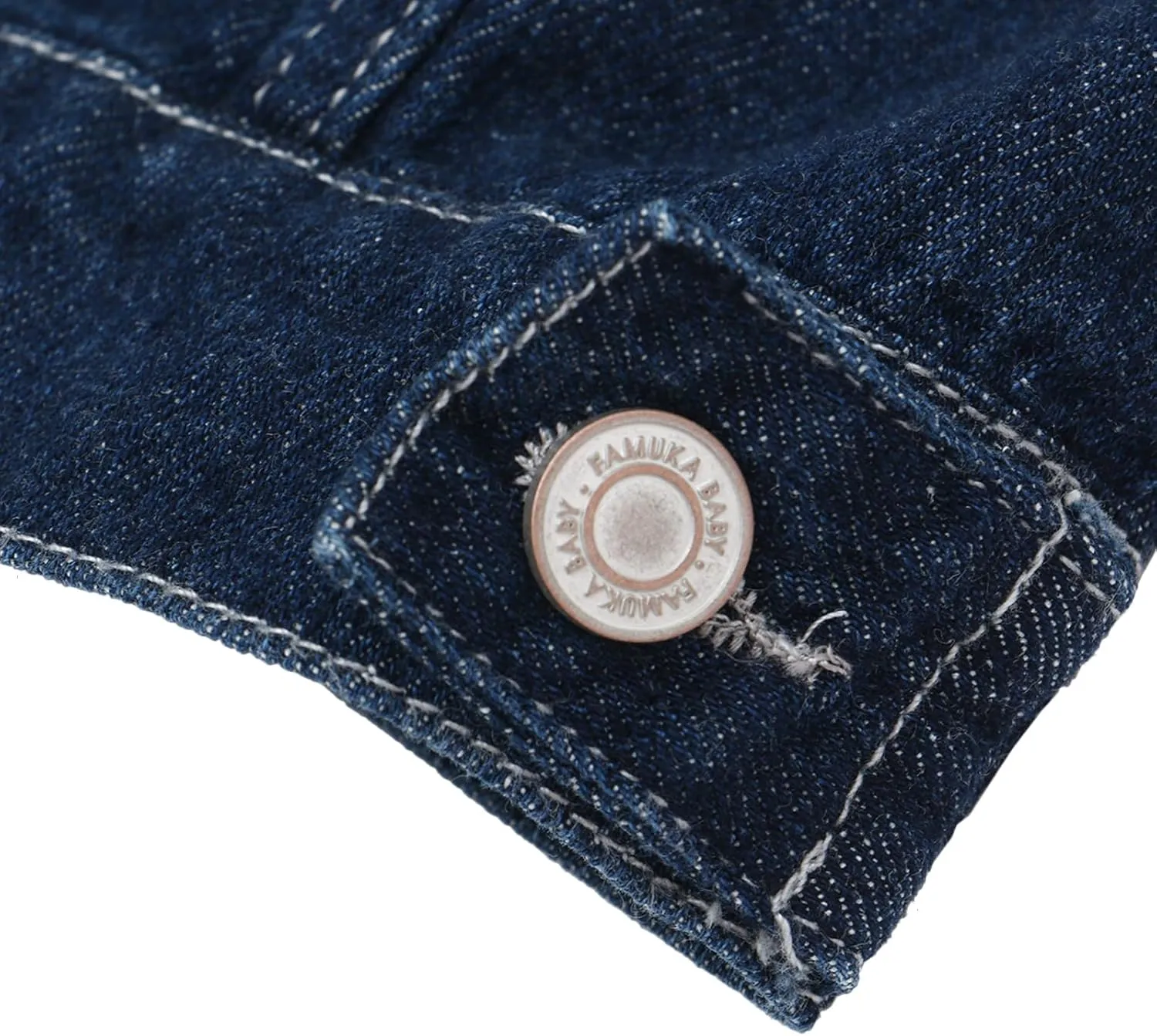 famuka Baby Boy Denim Jacket Toddlers Hooded Jean Coat