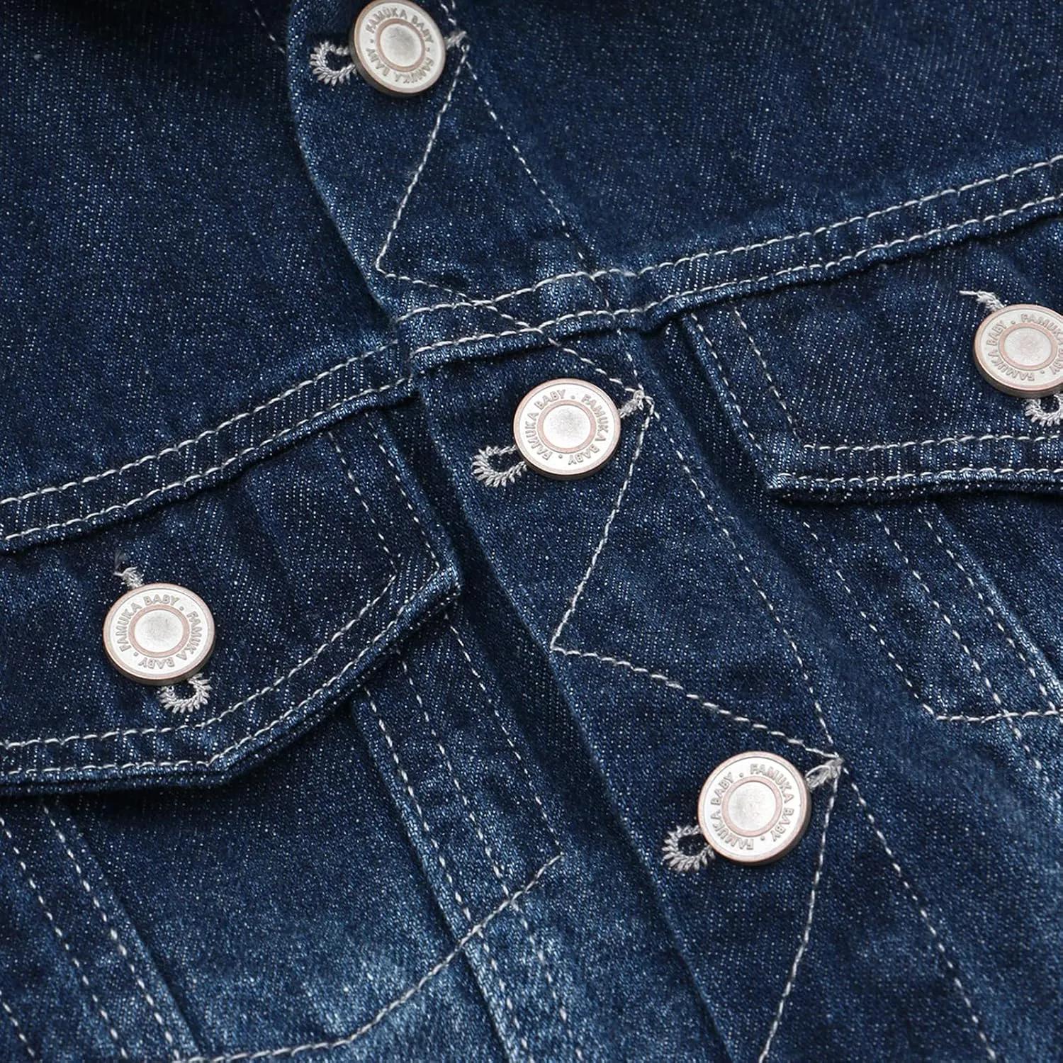 famuka Baby Boy Denim Jacket Toddlers Hooded Jean Coat