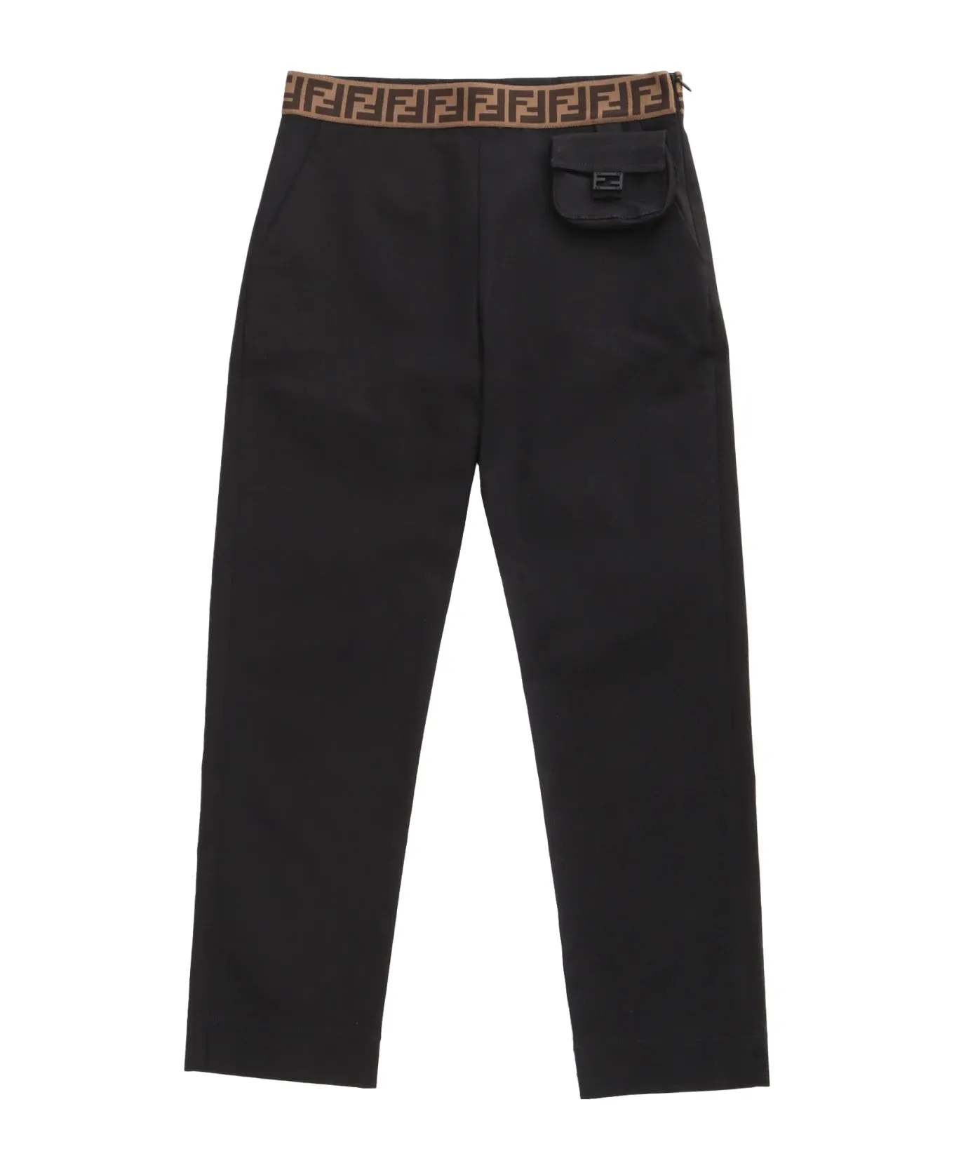 Fendi Black Gabardine Trousers