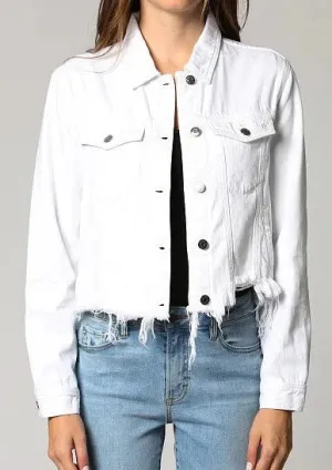 fray hem denm jacket hd