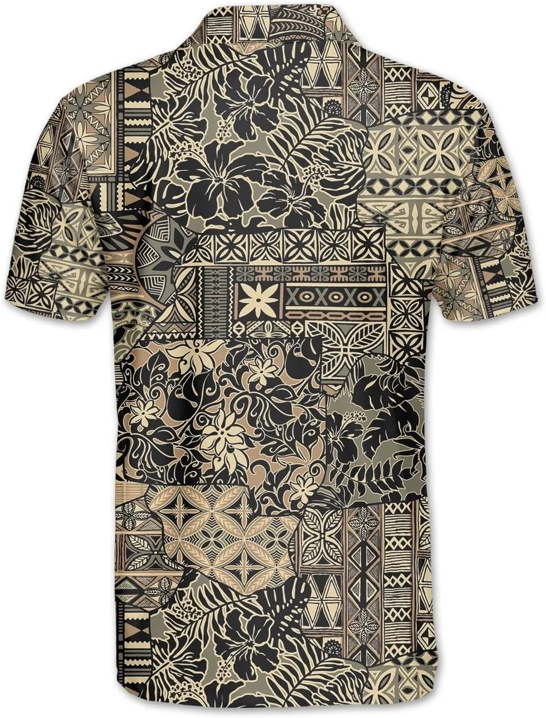 Funny Golf Shirts Dry Fit for Men, Mens Hawaiian Golf Polo Shirt, Mens Golf Polos Golfing
