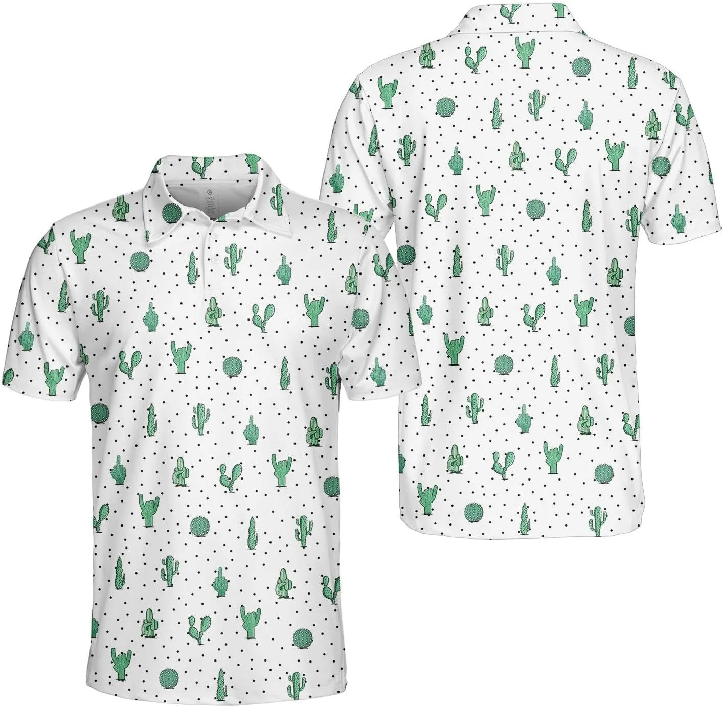 Funny Golf Shirts Dry Fit for Men, Mens Hawaiian Golf Polo Shirt, Mens Golf Polos Golfing