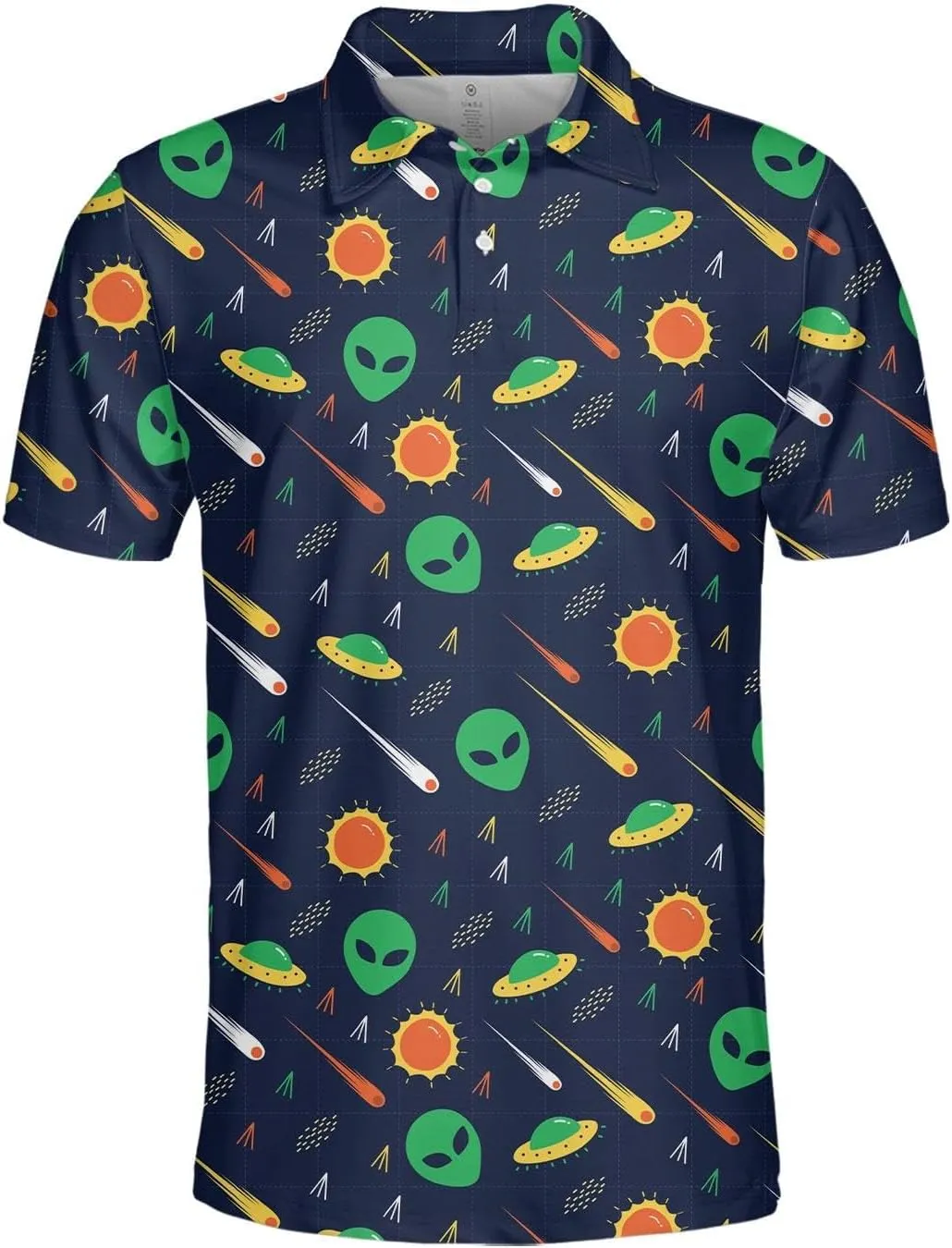 Funny Golf Shirts Dry Fit for Men, Mens Hawaiian Golf Polo Shirt, Mens Golf Polos Golfing
