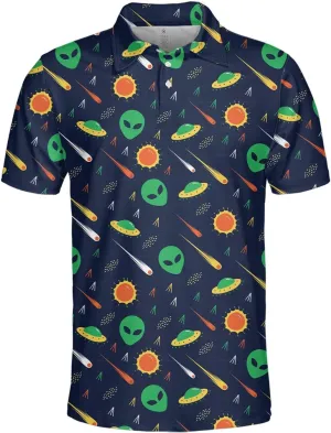 Funny Golf Shirts Dry Fit for Men, Mens Hawaiian Golf Polo Shirt, Mens Golf Polos Golfing