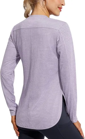G4Free Women Long Sleeve UV Shirts Quick Dry Moisture Wicking Hiking Shirts Workout Tops for Women