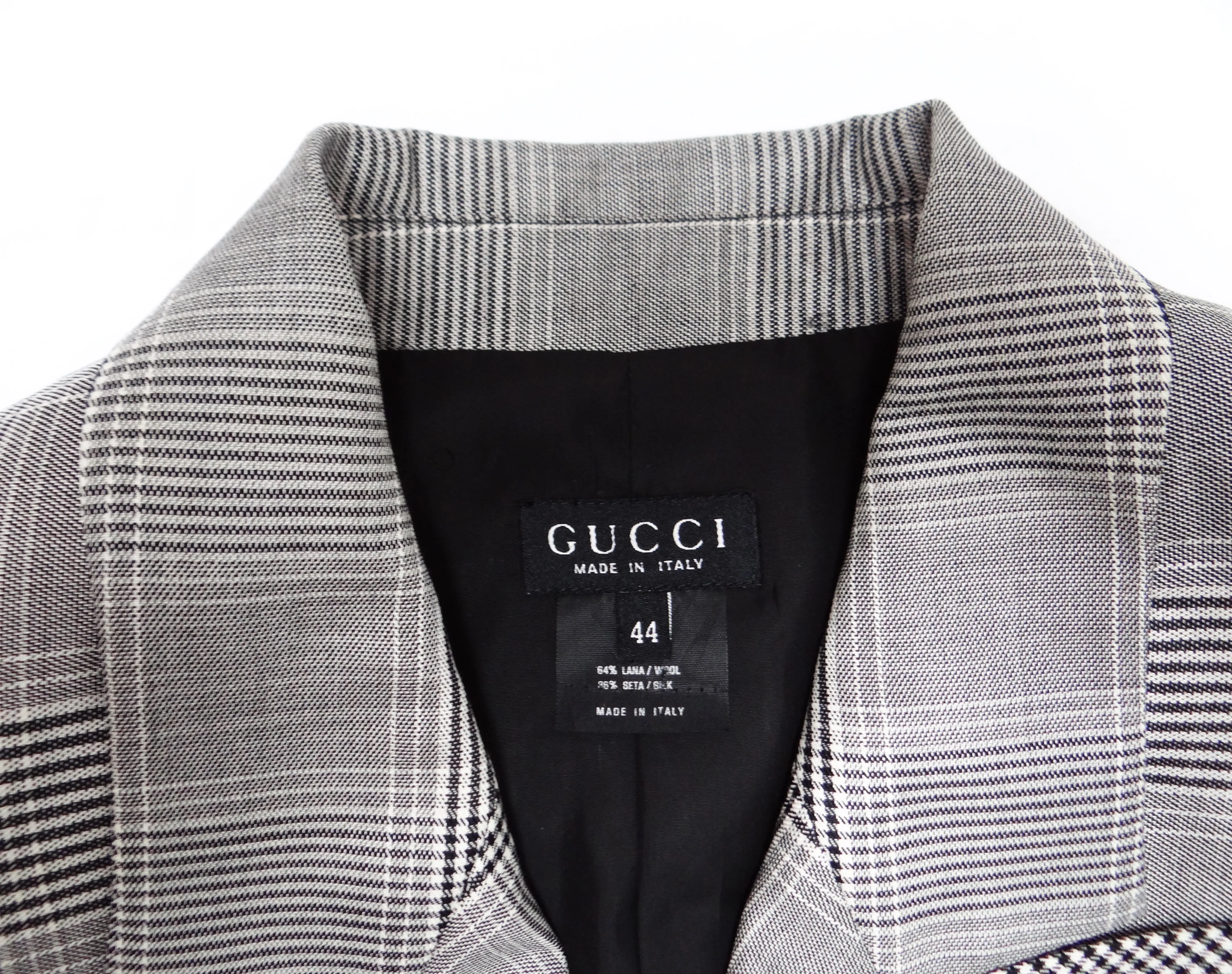 Gucci Trouser Suit in Prince of Wales Check, UK12
