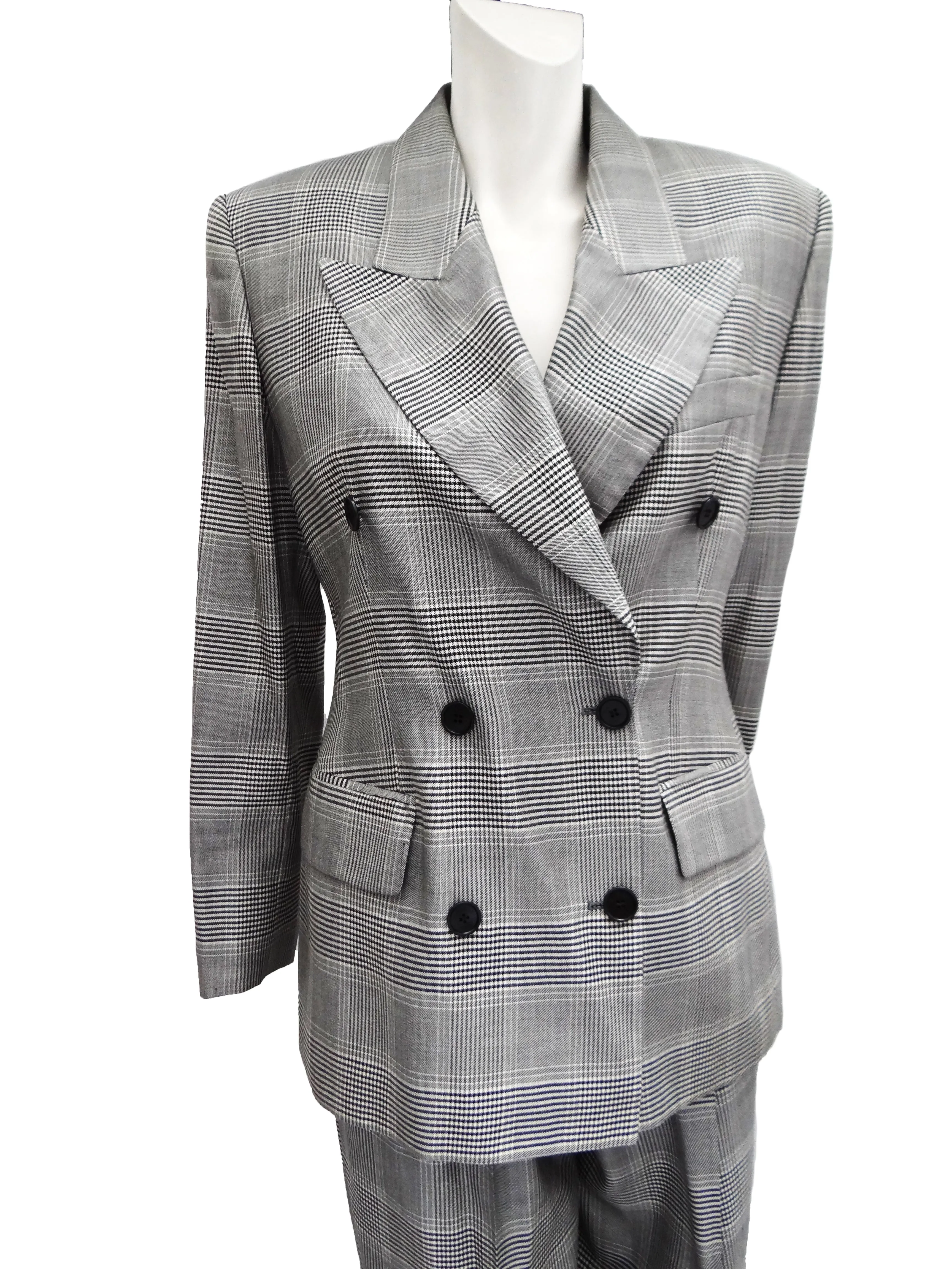 Gucci Trouser Suit in Prince of Wales Check, UK12