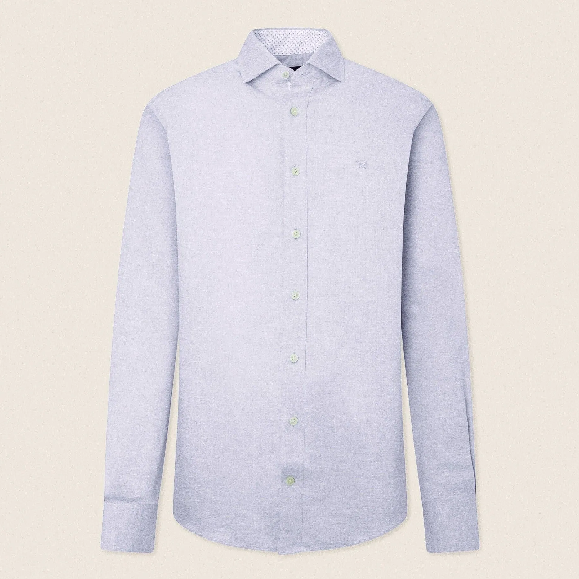 Hackett Melange Texture Multi Shirt Blue