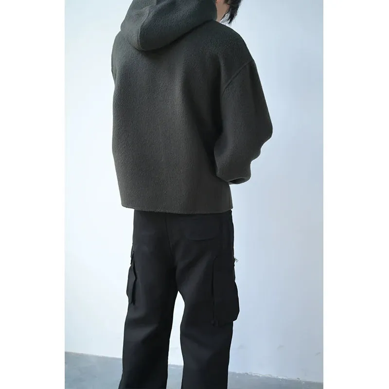 Hand-Stitched Wool Blend Pullover