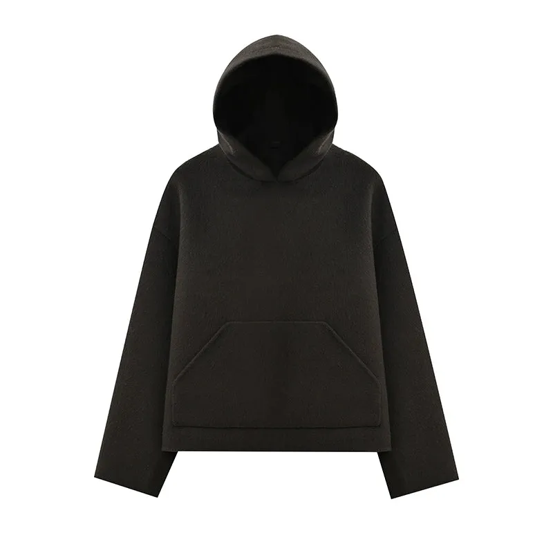Hand-Stitched Wool Blend Pullover