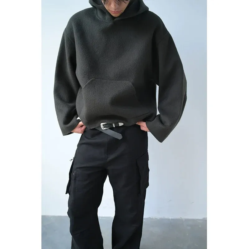Hand-Stitched Wool Blend Pullover