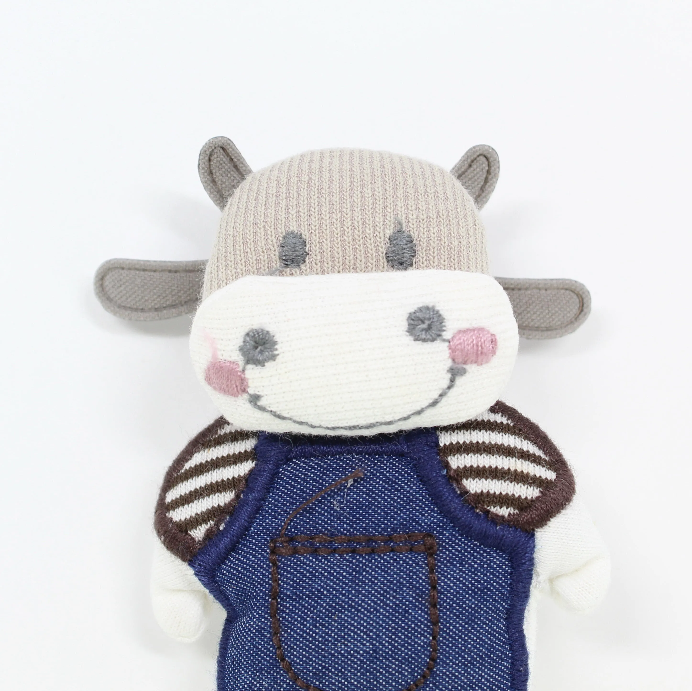 Handmade Cloth Cow Brooch/Pin