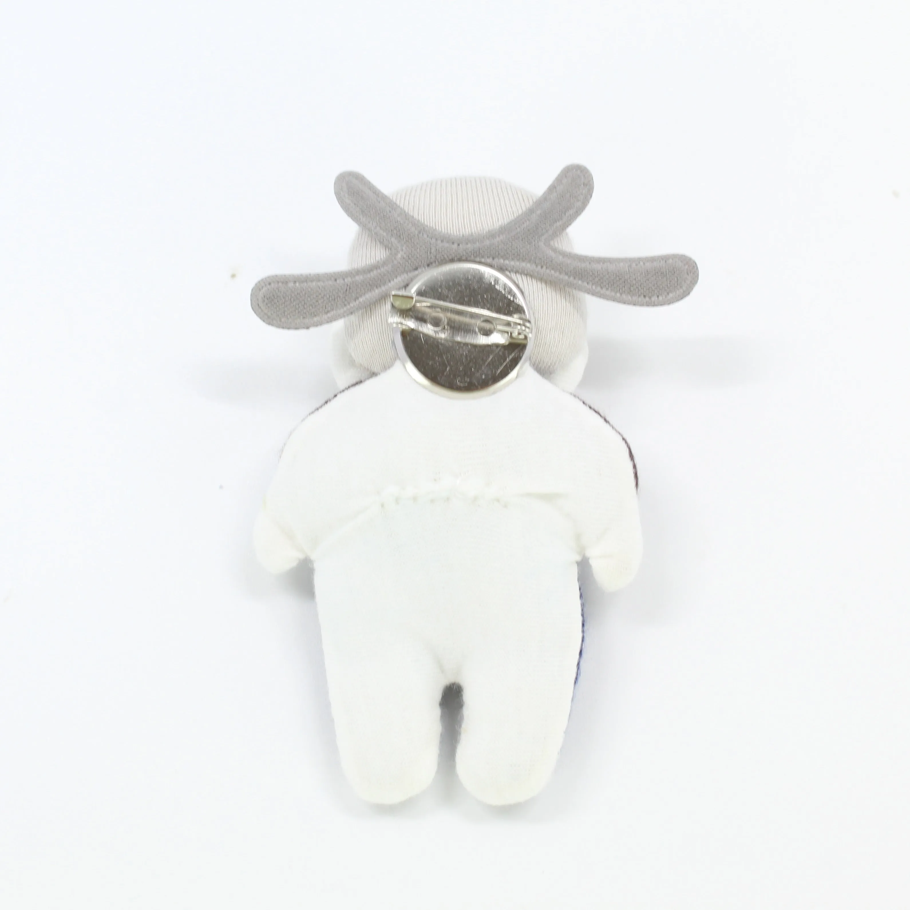 Handmade Cloth Cow Brooch/Pin