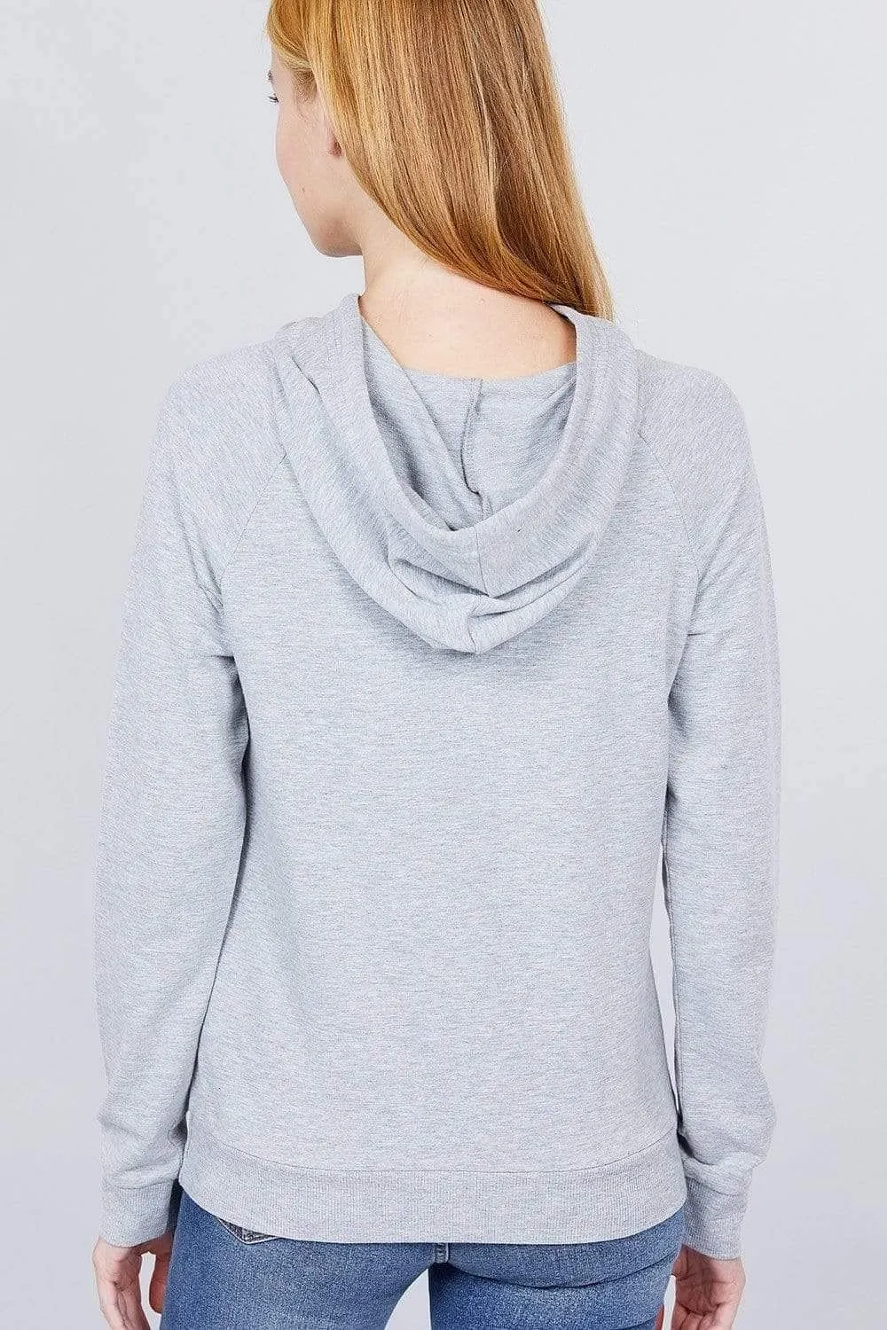 Heather Gray Long Sleeve French Terry Sweatshirt