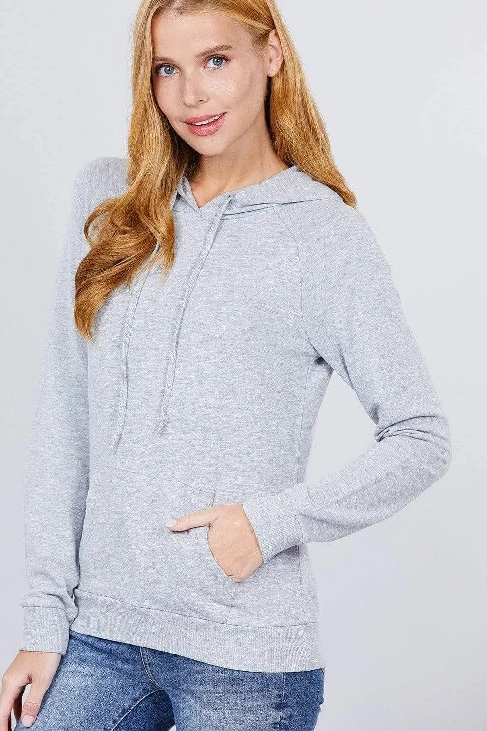 Heather Gray Long Sleeve French Terry Sweatshirt