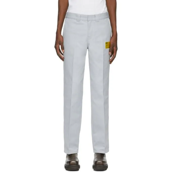 Helmut Lang Grey Industry Uniform Trousers