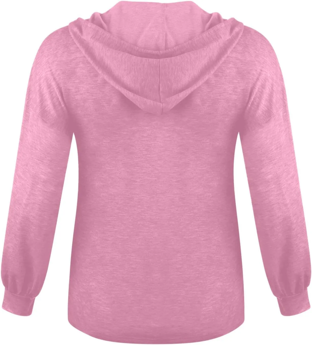 Hoodies for Women Lantern Long Sleeve Sweatshirts Button V Neck Shirts Hooded Pullover Casual Trendy Party Daily Top