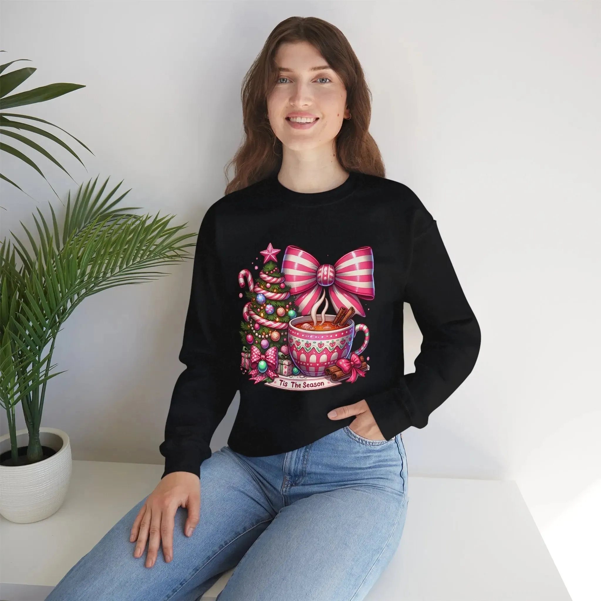 Hot Cocoa Womenswear Christmas Crewneck Sweatshirt