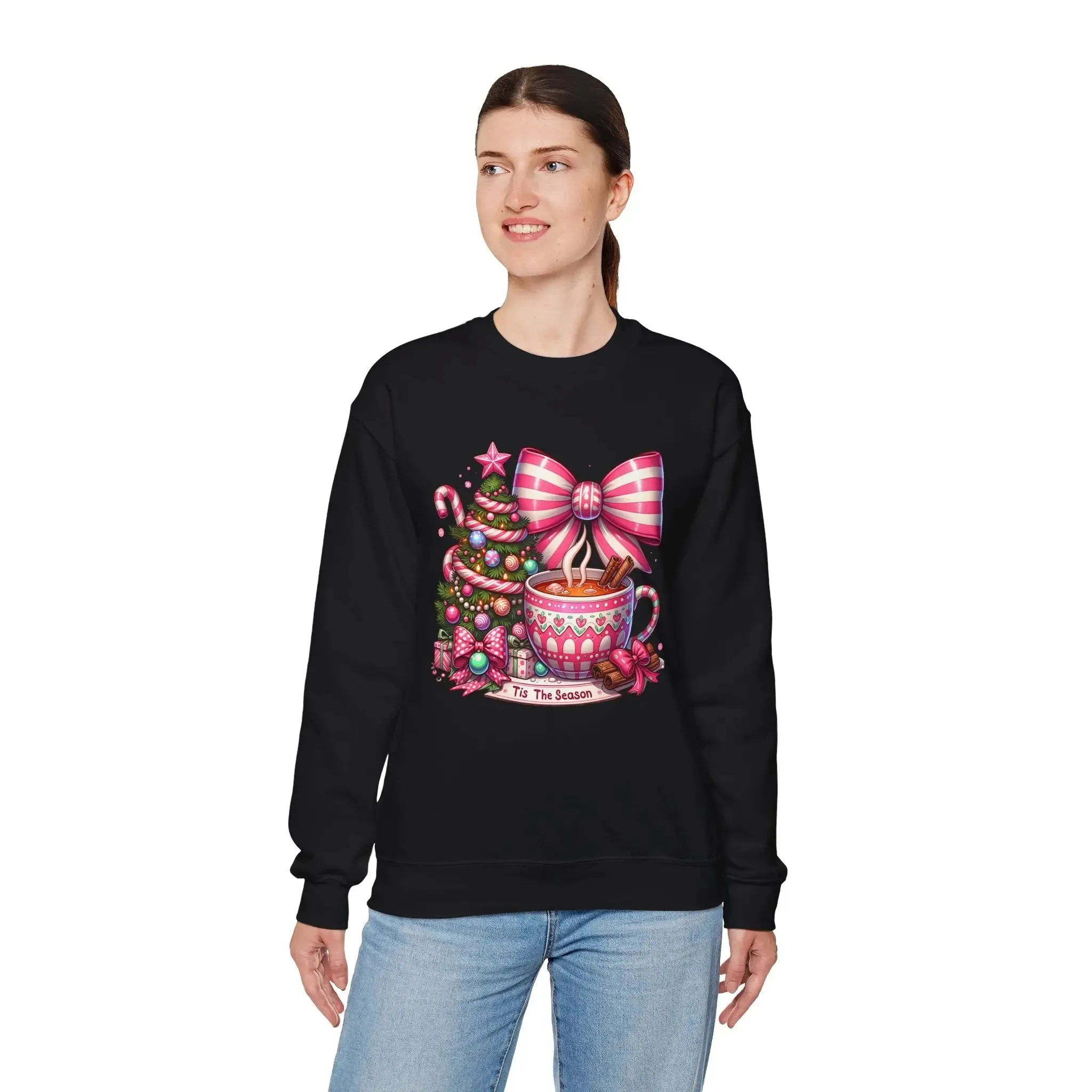 Hot Cocoa Womenswear Christmas Crewneck Sweatshirt