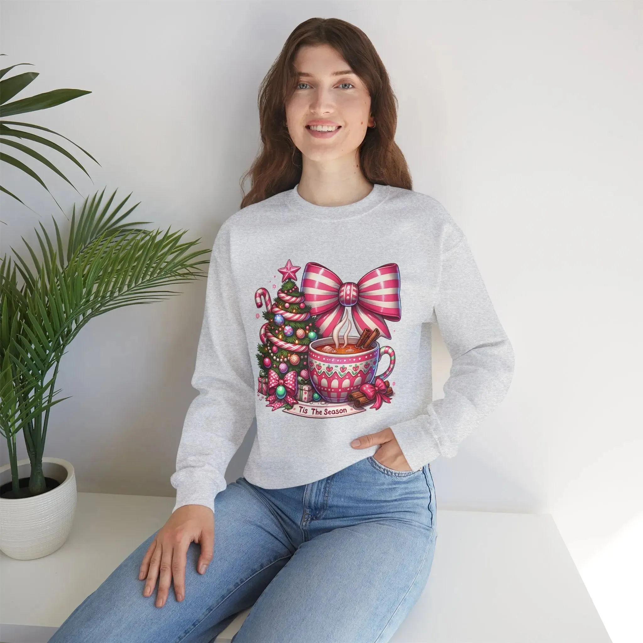 Hot Cocoa Womenswear Christmas Crewneck Sweatshirt