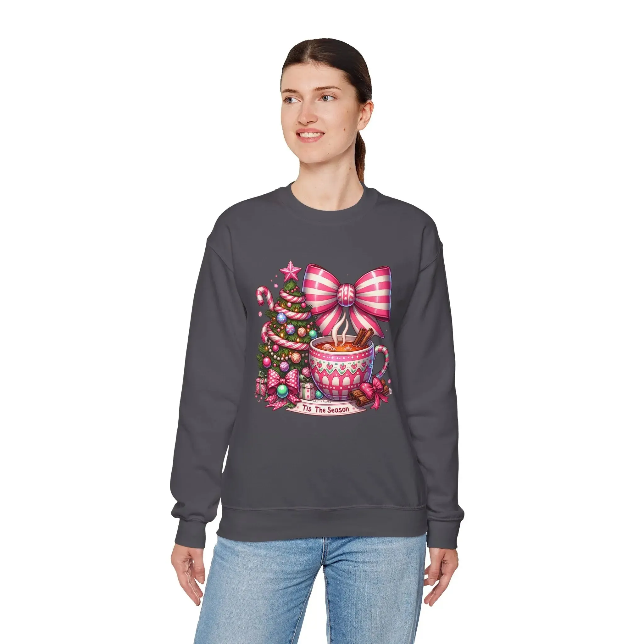 Hot Cocoa Womenswear Christmas Crewneck Sweatshirt