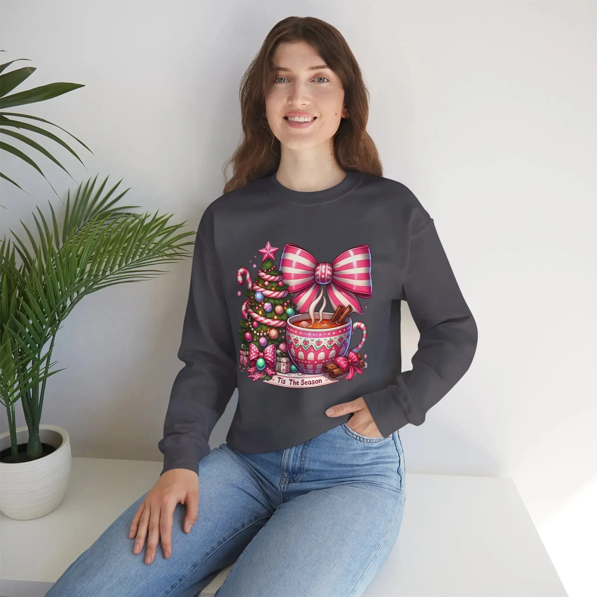 Hot Cocoa Womenswear Christmas Crewneck Sweatshirt