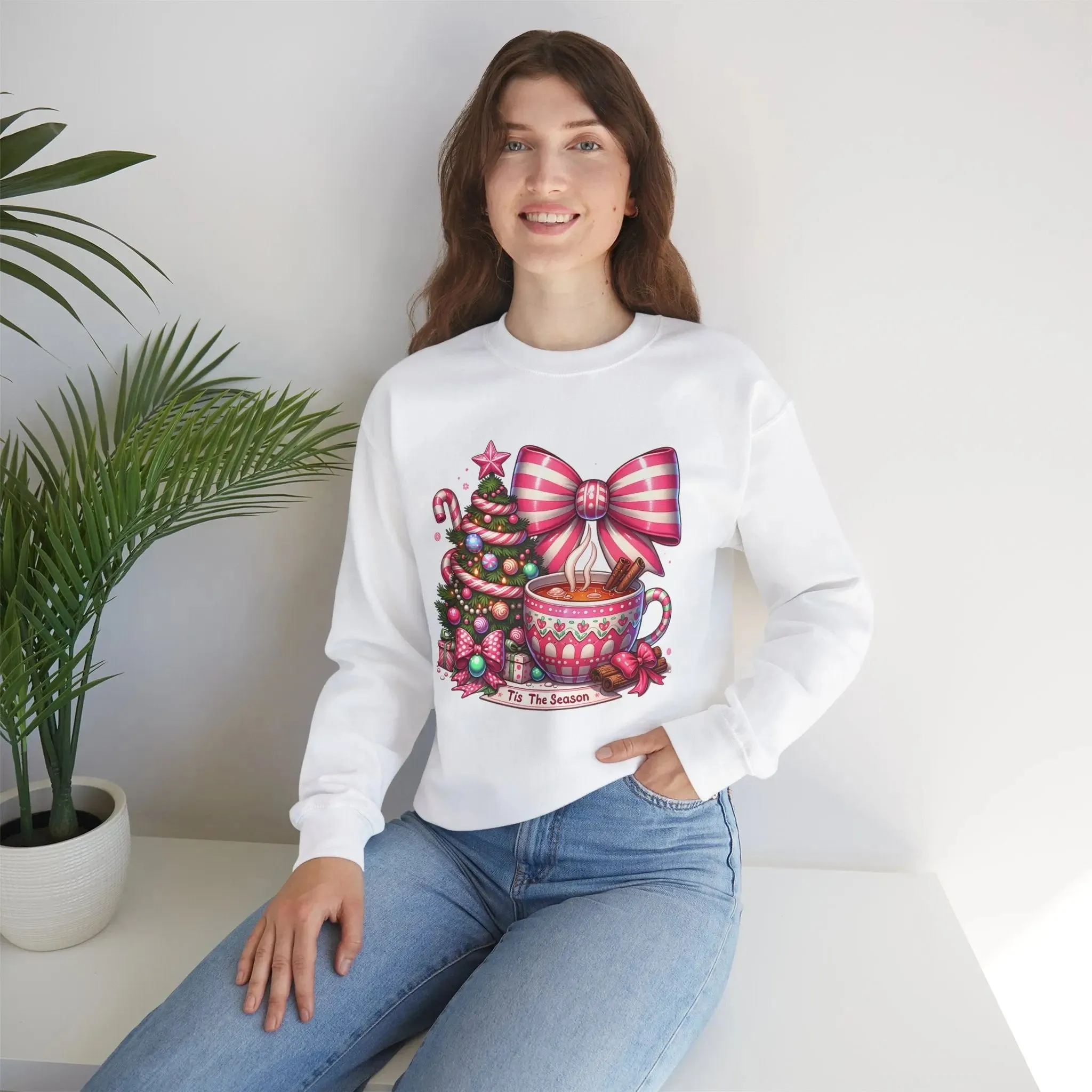 Hot Cocoa Womenswear Christmas Crewneck Sweatshirt