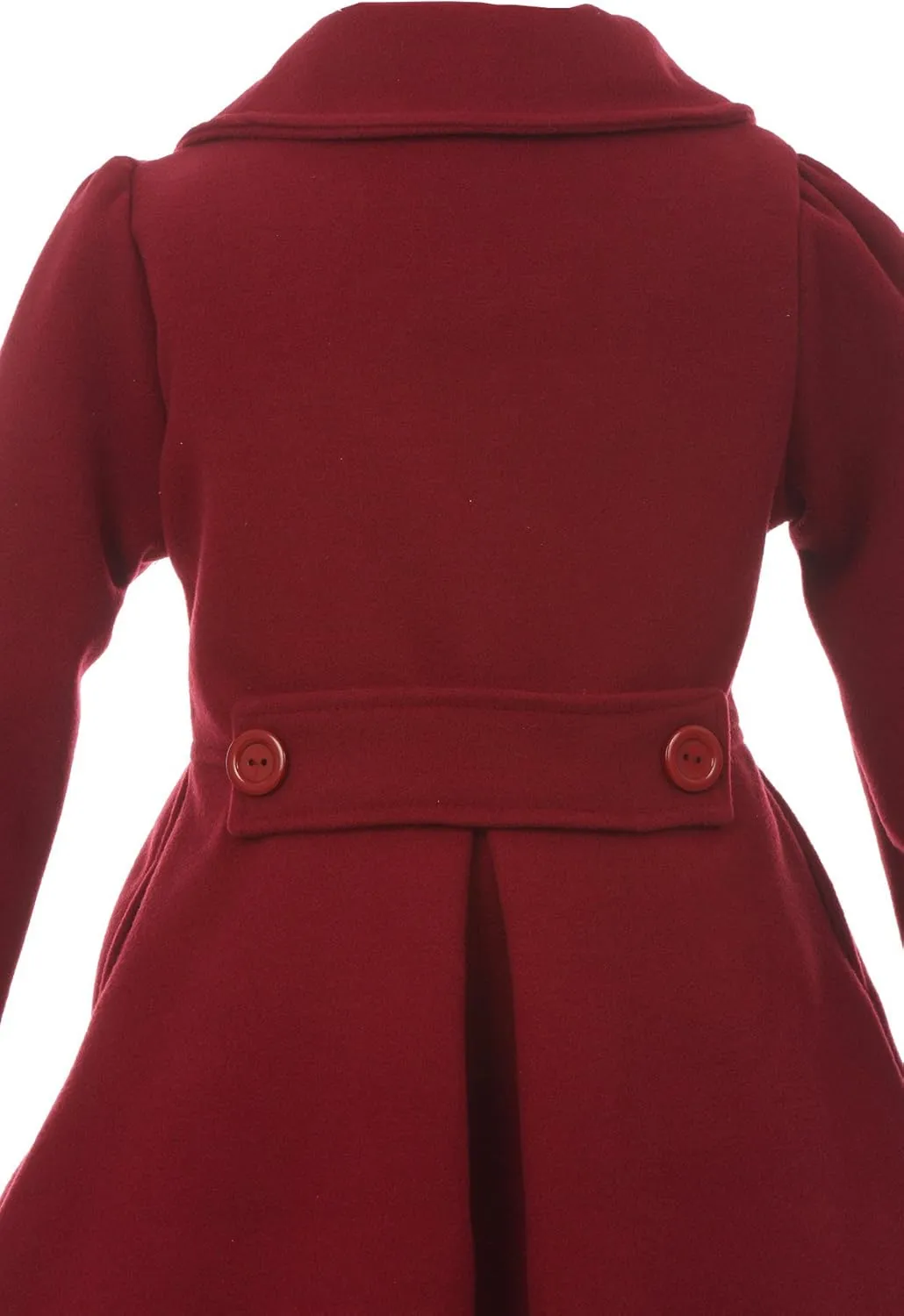 iGirlDress Coat Long Sleeve Button Pocket Long Winter Coat Outerwear