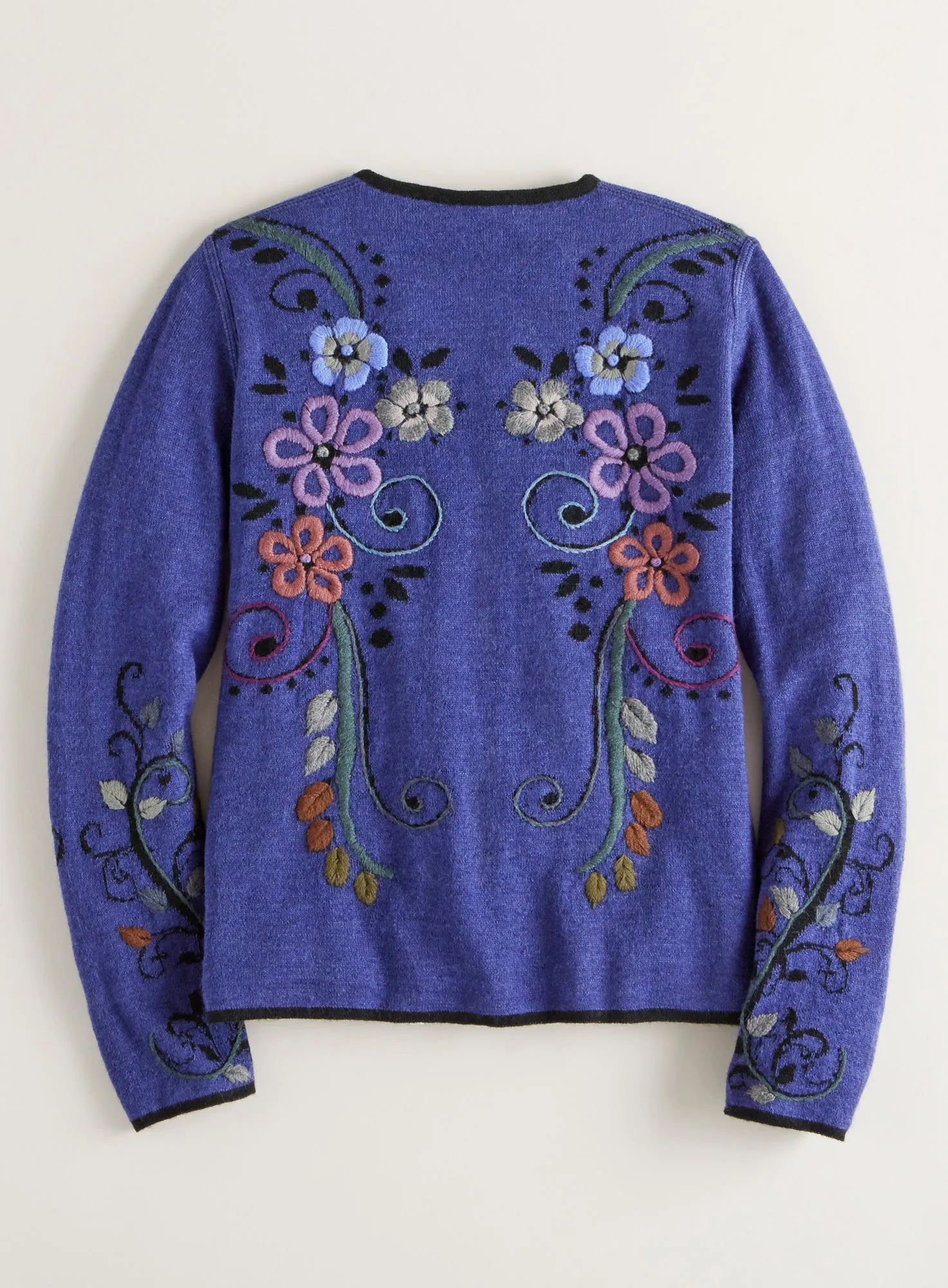 Jacobean Jacquard Reversible Cardigan