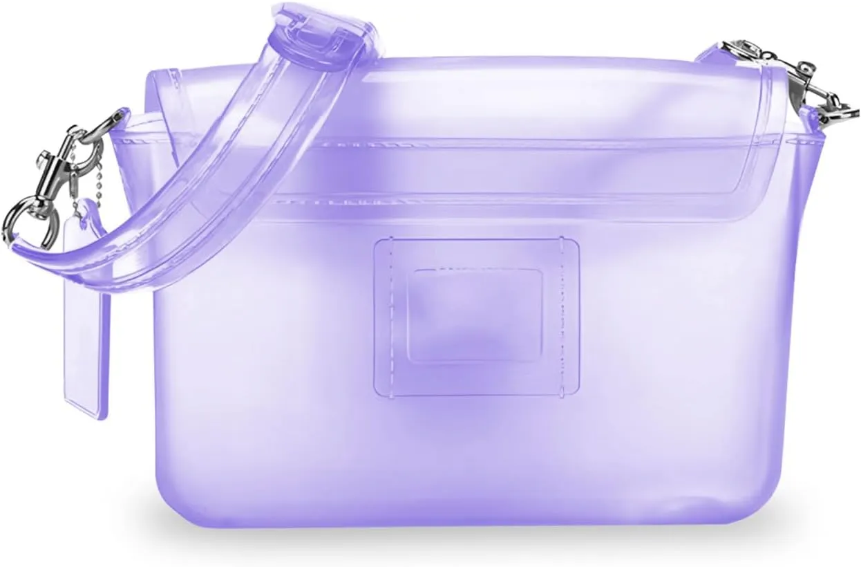 Jelly Tabby Bag - Clear Crossbody Bag for Women with Chain Vintage-Inspired Convertible Wristlet and Shoulder Bag