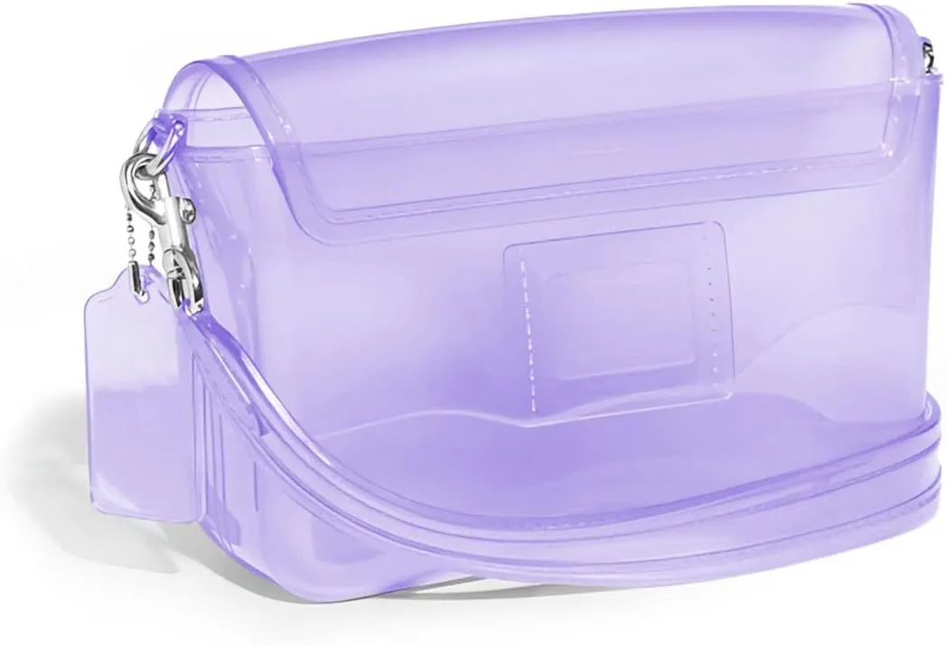 Jelly Tabby Bag - Clear Crossbody Bag for Women with Chain Vintage-Inspired Convertible Wristlet and Shoulder Bag
